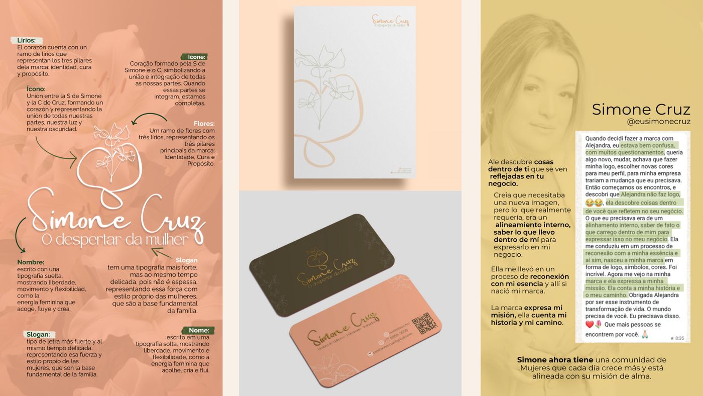 Identidad de marca de Simone Cruz